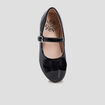 Babies vernies avec noeuds noir fille