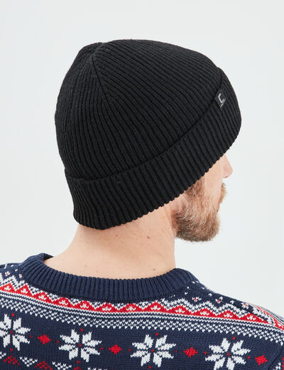 Bonnet tricoté Creeks noir homme