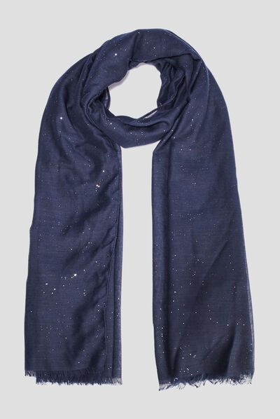 Foulard bleu marine femme