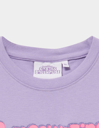 T-shirt Gabby et la maison magique mauve fille