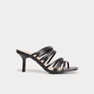 Mules à talons multibrides Mosquitos noir femme