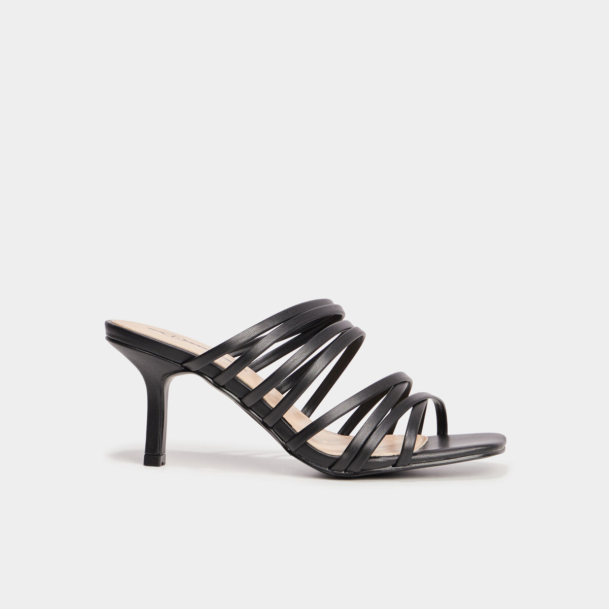 Mules à talons multibrides Mosquitos noir femme