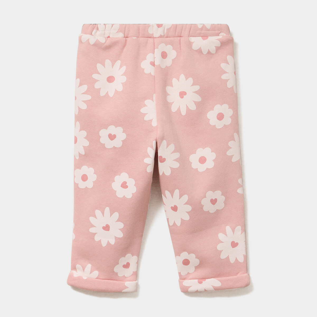 Pantalon de jogging molleton &agrave; noeud rose b&eacute;b&eacute; fille