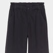 Pantalon large taille élastiquée noir fille