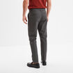 Pantalon chino slim stretch gris foncé homme