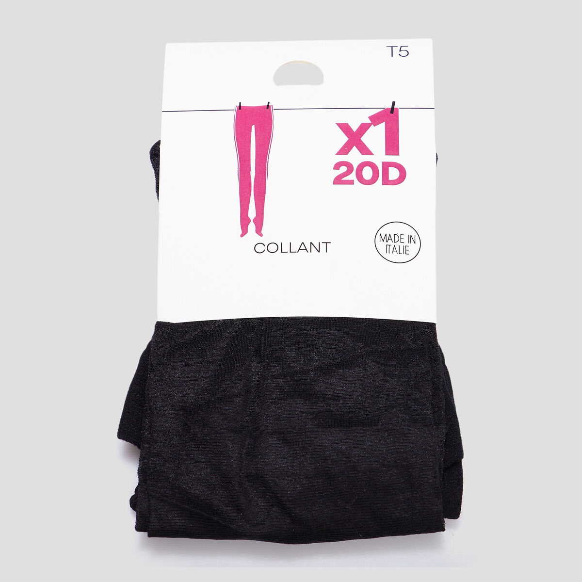 Collants transparents noir femme grande taille