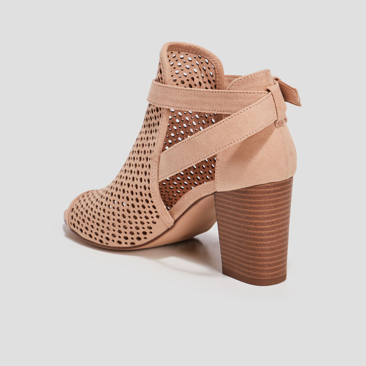Sandales &agrave; talons sable femme