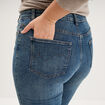 Jeans droit taille haute denim dirty femme grande taille