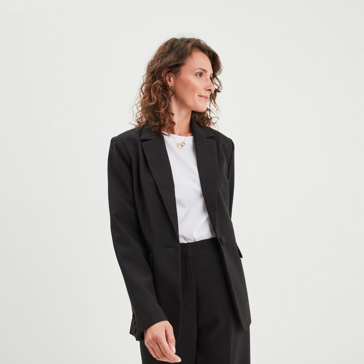 Veste blazer 2 poches Mosquitos noir femme