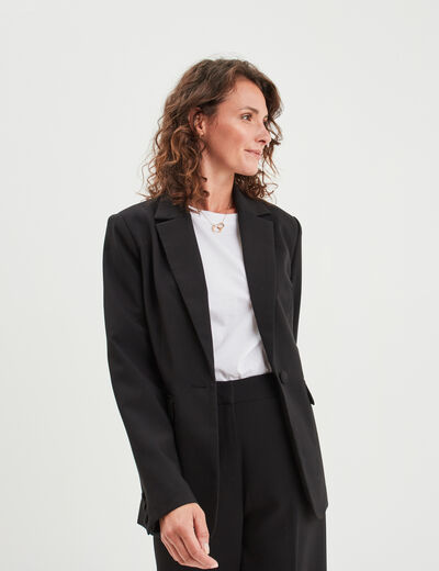Veste blazer 2 poches Mosquitos noir femme