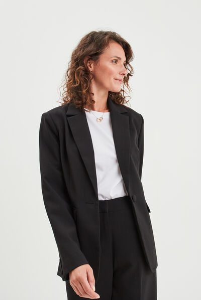 Veste blazer 2 poches Mosquitos noir femme