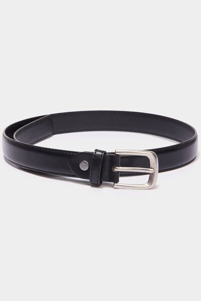 Ceinture avec boucle noir gar&ccedil;on