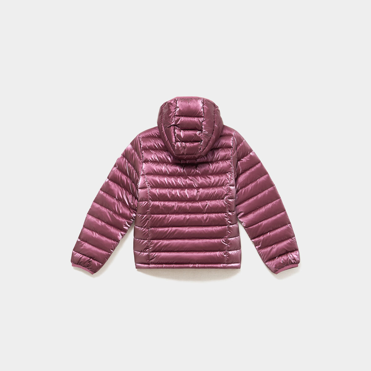 Doudoune l&eacute;g&egrave;re &agrave; capuche imperm&eacute;able bordeaux fille
