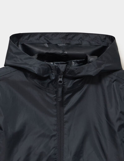 Veste imperm&eacute;able coupe-vent noir mixte