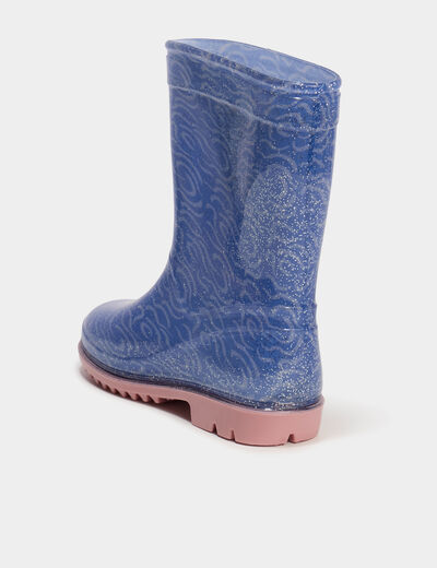Bottes de pluie Stitch bleu fille