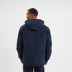 Blouson r&eacute;versible &agrave; capuche zipp&eacute; bleu marine homme