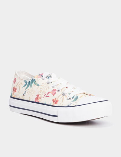 Tennis basses en toile à lacets Creeks multicolore femme