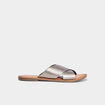 Mules brides croisées en cuir Kickers marron foncé femme
