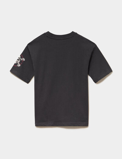 T-shirt coton One Piece Chopper noir gar&ccedil;on