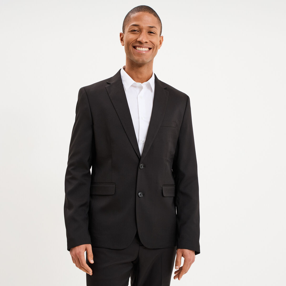 Veste blazer costume manches longues noir homme