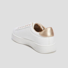 Tennis à lacets Mosquitos blanc femme
