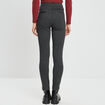 Pantalon slim ajusté 7/8ème gris fonce femme