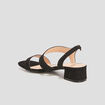 Sandales &agrave; talons noir femme