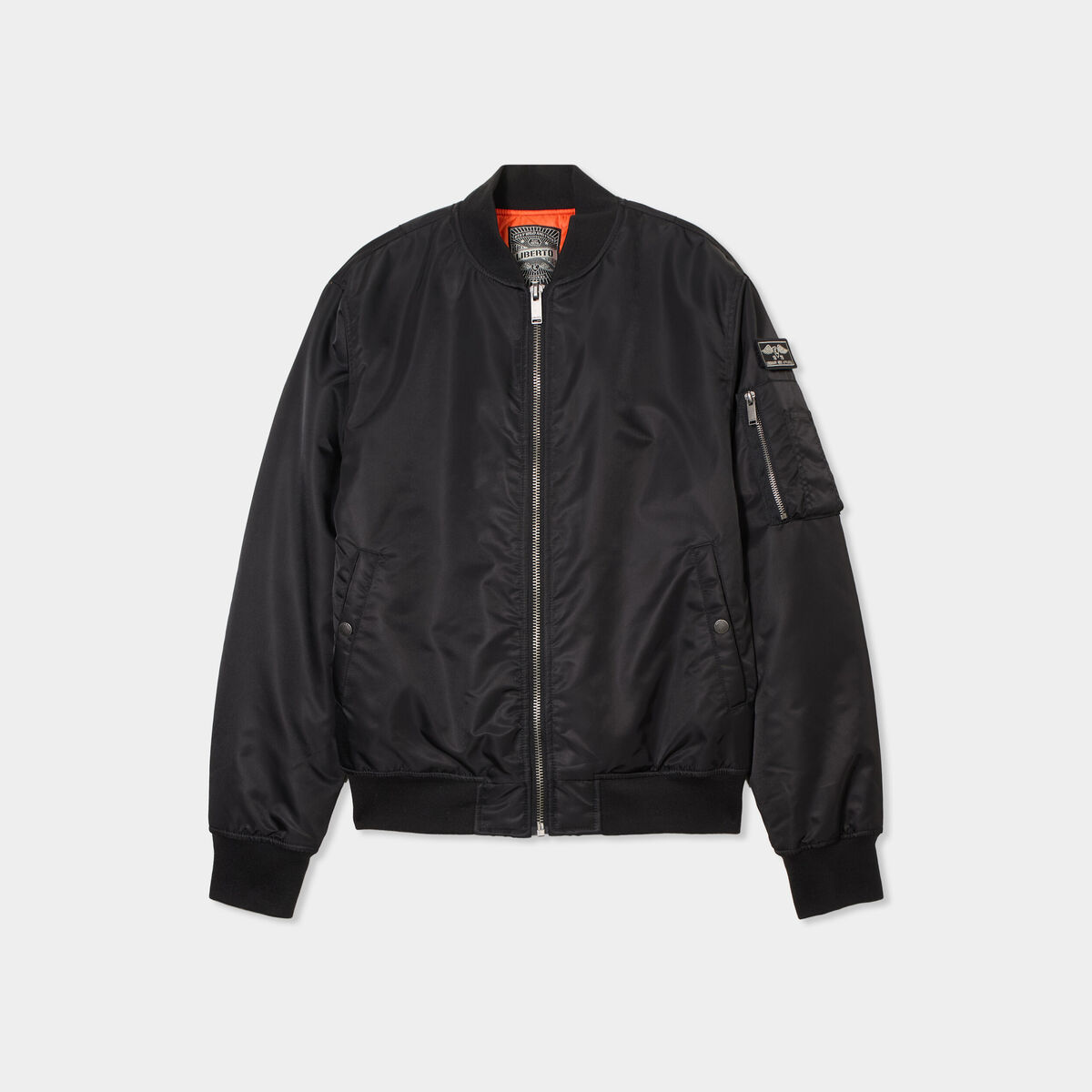 Blouson bomber d&eacute;perlant Liberto noir homme