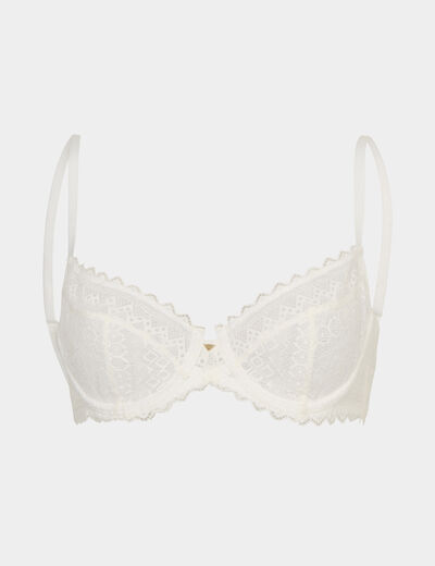 Soutien-gorge emboîtant dentelle blanc femme