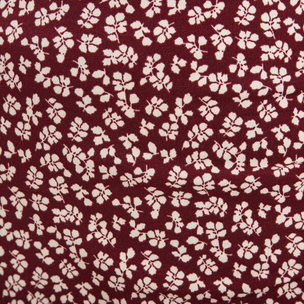 Jupe midi portefeuille bordeaux femme