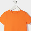 T-shirt en coton manches courtes orange gar&ccedil;on