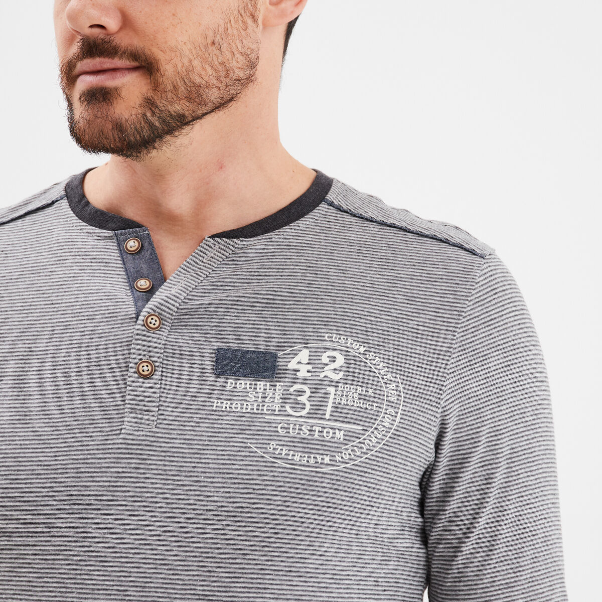 Ensemble pyjama 2 pi&egrave;ces gris fonc&eacute; homme