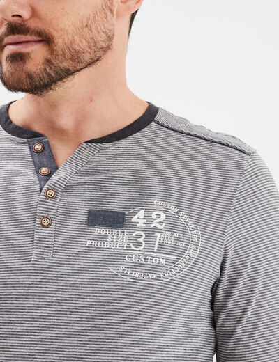 Ensemble pyjama 2 pièces gris foncé homme
