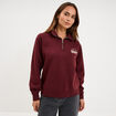 Sweat col camionneur zipp&eacute; violet fonc&eacute; femme