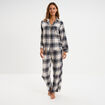 Ensemble pyjama chemise pantalon coton blanc femme