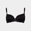 Soutien-gorge corbeille paddé dentelle noir femme