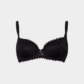 soutien gorge corbeille padde dentelle noir femme Soutien-gorge corbeille paddé dentelle noir femme