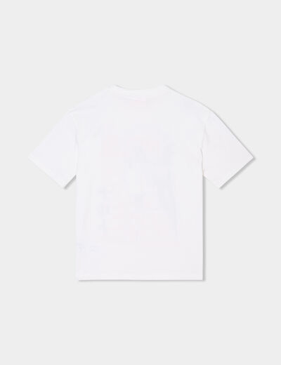 T-shirt manches courtes coton Naruto ivoire garçon