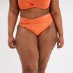 Bas de maillot de bain orange femme grande taille