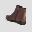 Bottines plates marron femme