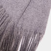 Écharpe à franges gris homme