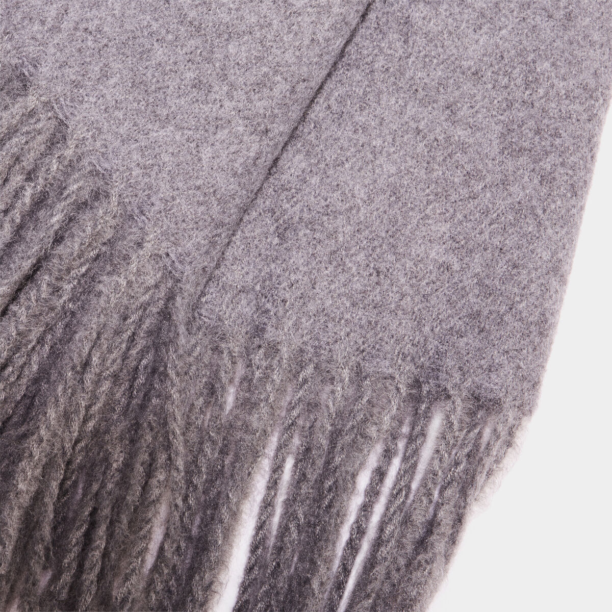 Écharpe à franges gris homme