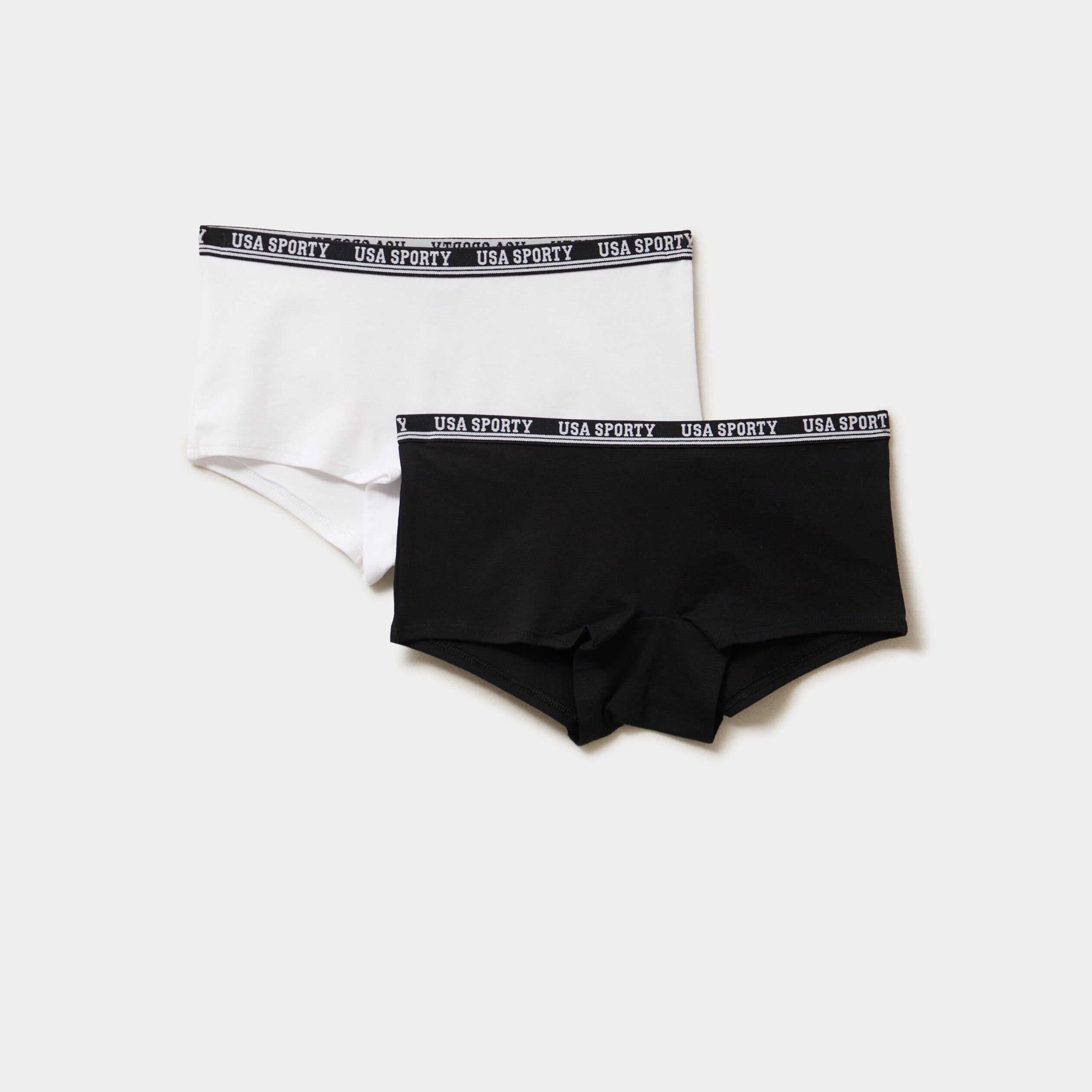 Lot 2 shortys coton majoritaire noir fille LH