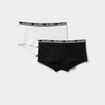 Lot 2 shortys coton majoritaire noir fille