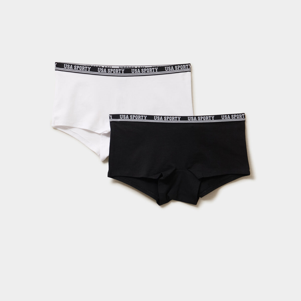 Lot 2 shortys coton majoritaire noir fille