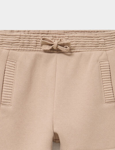Pantalon de jogging molletonn&eacute; sable b&eacute;b&eacute; gar&ccedil;on