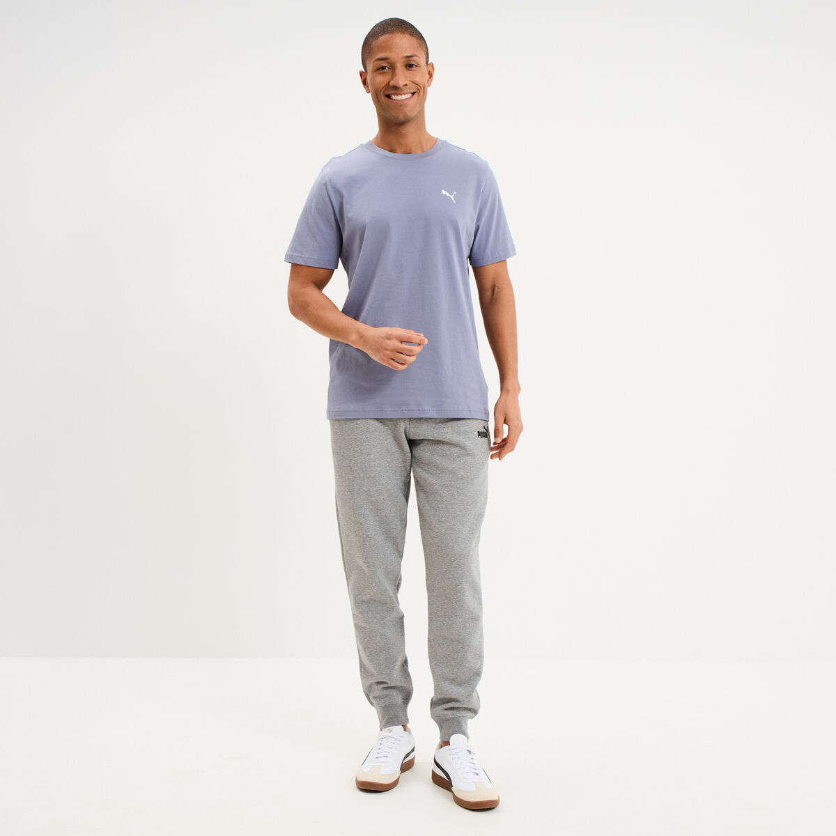 T-shirt manches courtes coton Puma mauve homme