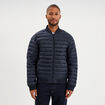 Doudoune l&eacute;g&egrave;re d&eacute;perlante col teddy bleu marine homme