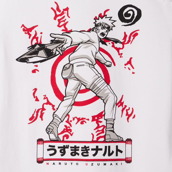 t shirt a manches courtes naruto blanc garcon T-shirt à manches courtes Naruto blanc garçon