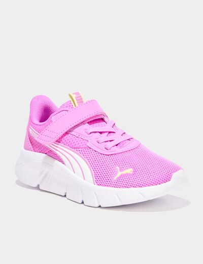 Baskets running scratchs Puma Flexfocus rose framboise fille